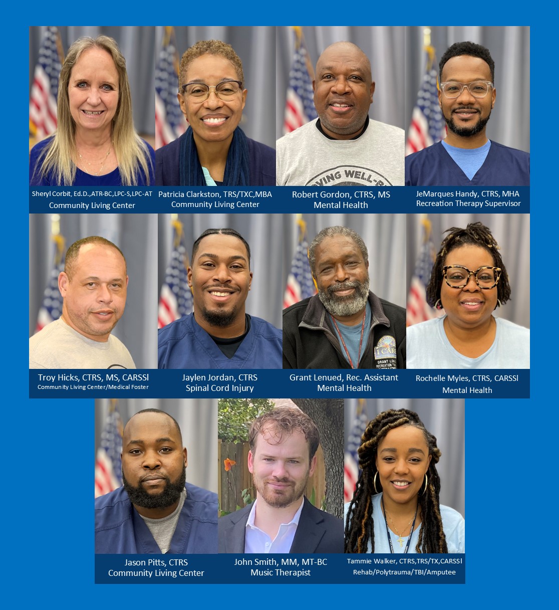 Recreation therapy team