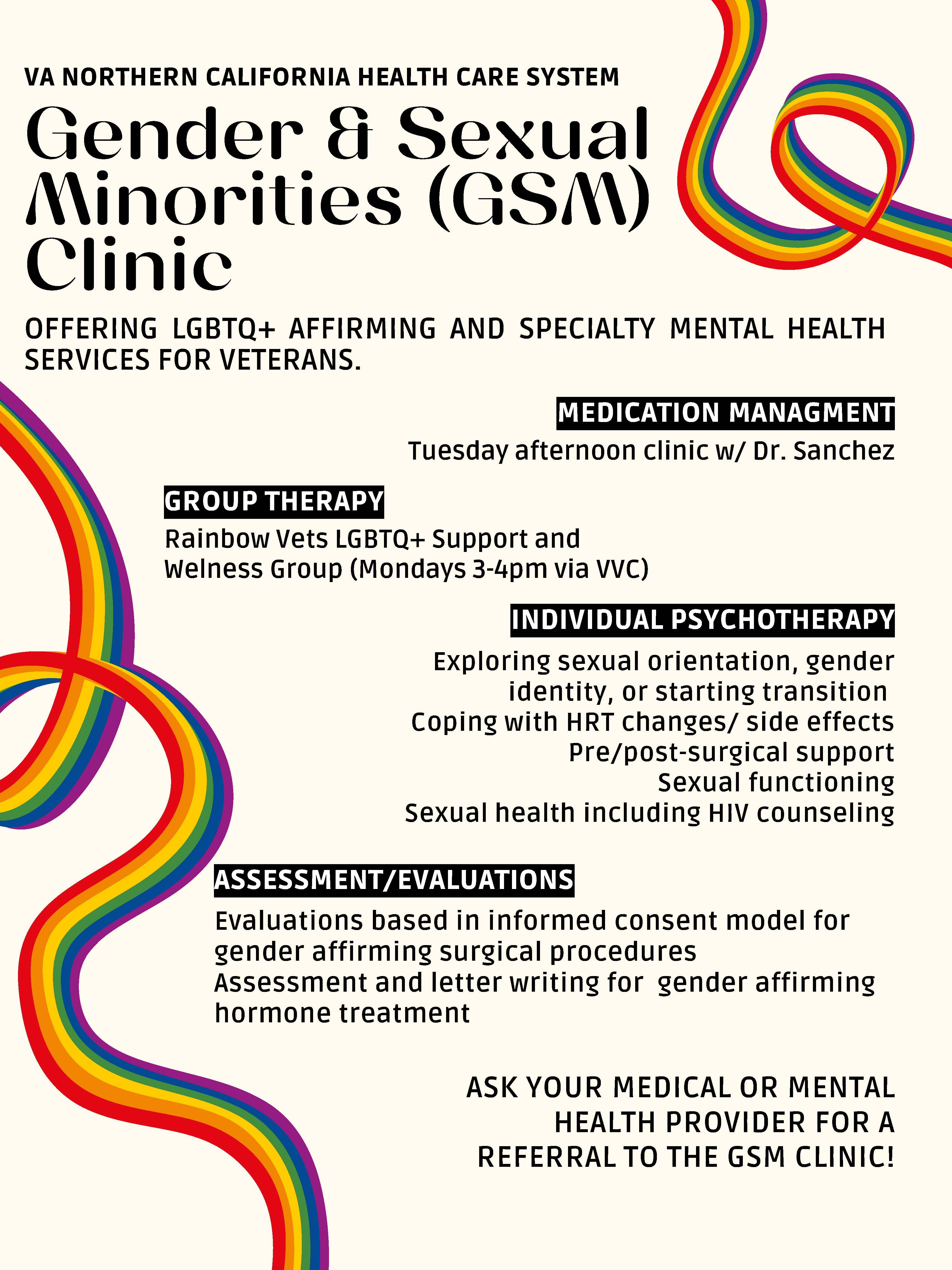 VA Northern California Gender & Sexual Minorities (GSM)Clinic