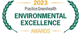 text that says 2023 Practice Greenhealth Environmental Excellence Awards.