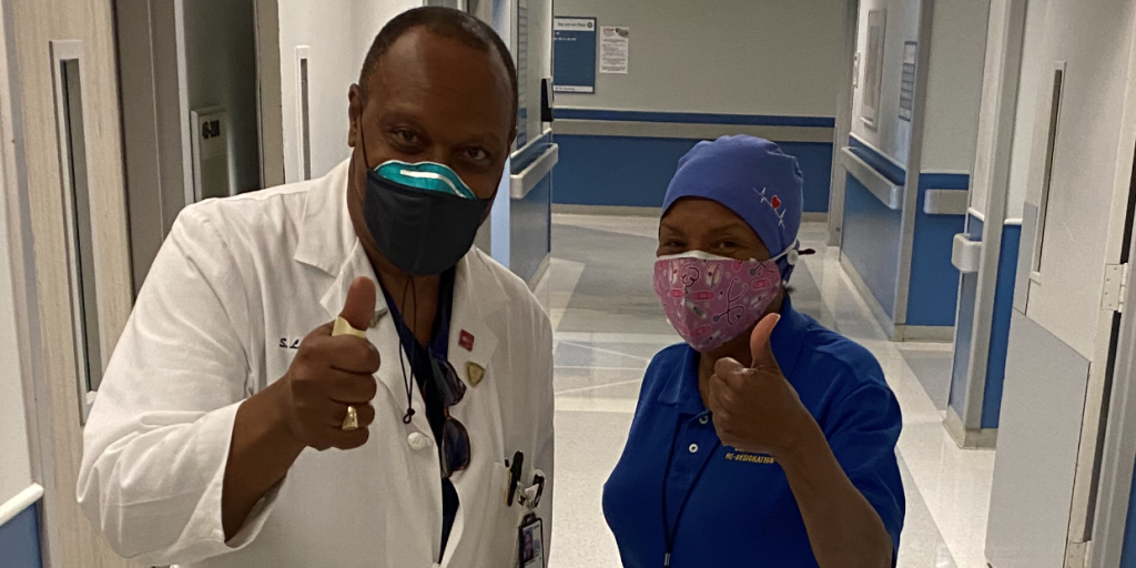 Nurses Sherman Free and Lottie Lockett