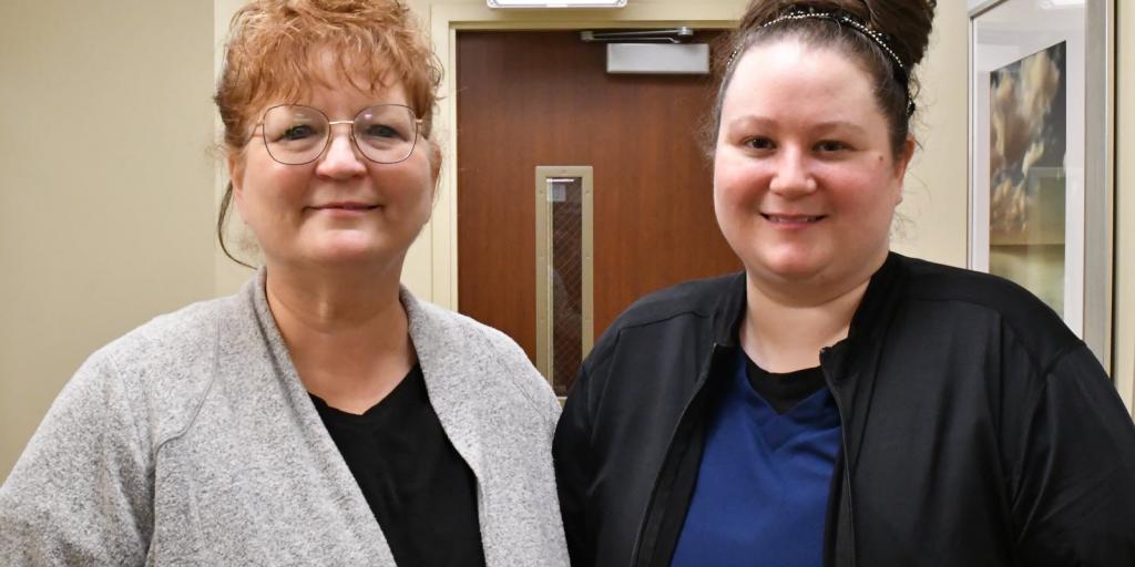 Linda (left) and Heather Longshaw