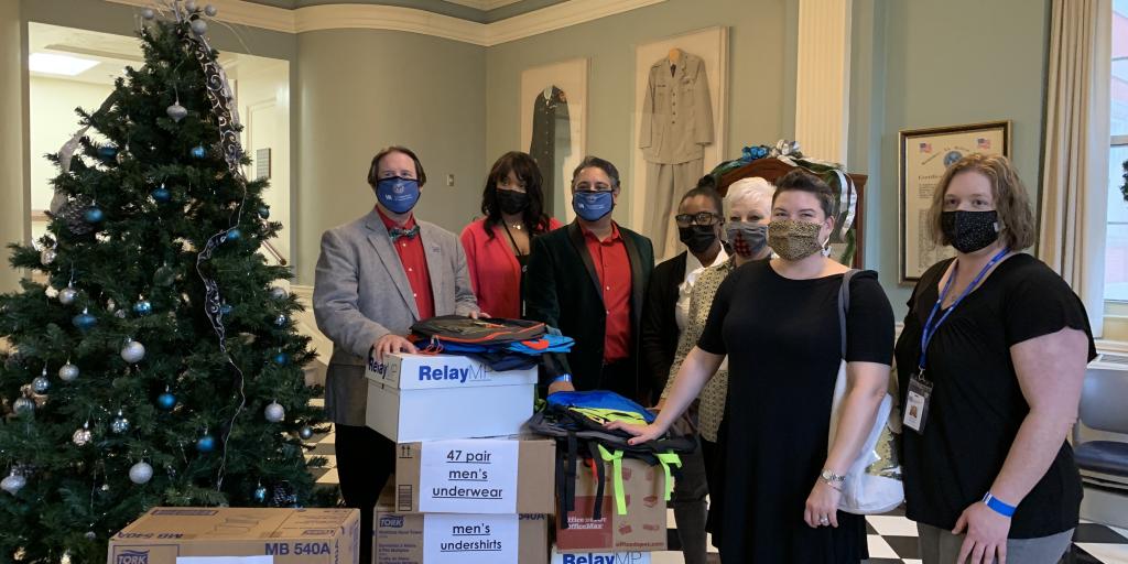 CAVHCS executive leadership accepts a large donation from ADRS