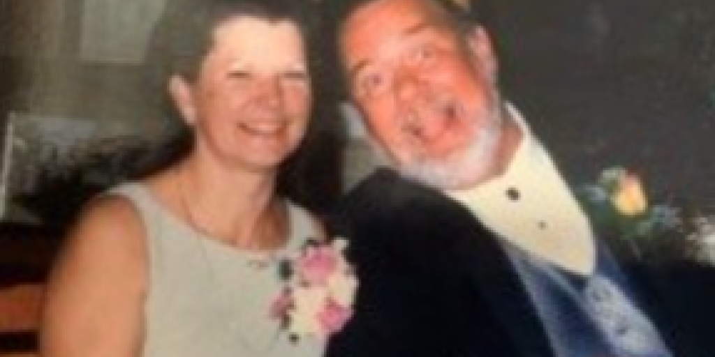 Jack Dadds, Jr., with his wife, Connie
