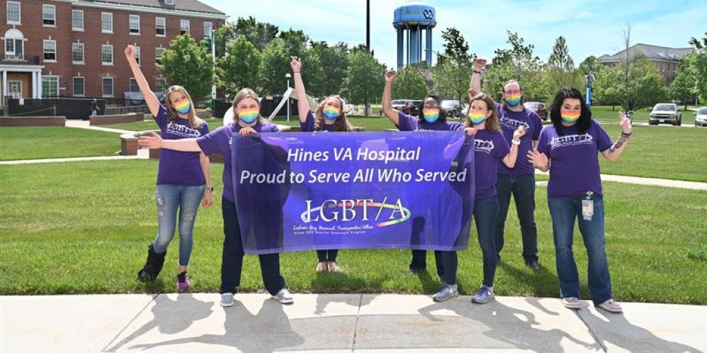 Edward Hines, Jr. VA Hospital staff celebrate 2021's Pride Month.