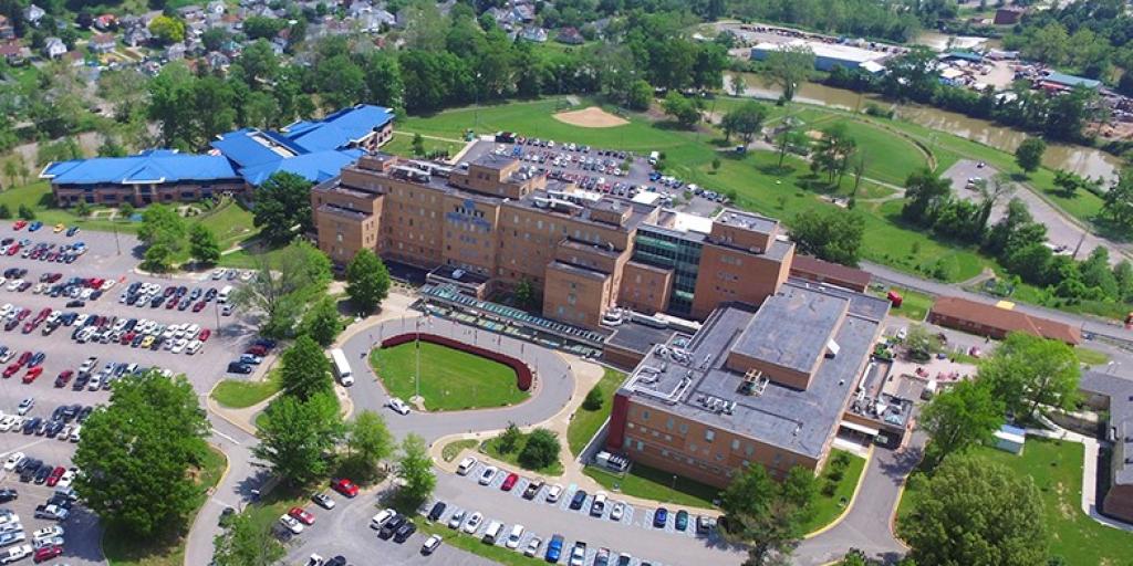 Ariel view of the Clarksburg Veterans Affairs Medical Center