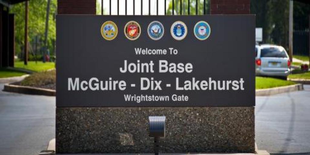 The Wrightstown Gate at Joint Base McGuire-Dix-Lakehurst in New Jersey