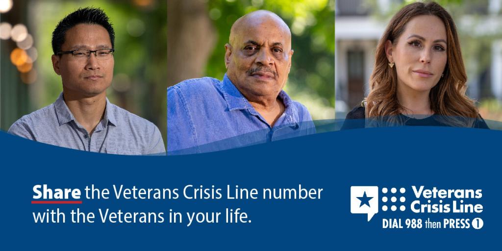 Veterans Crisis Line graphic