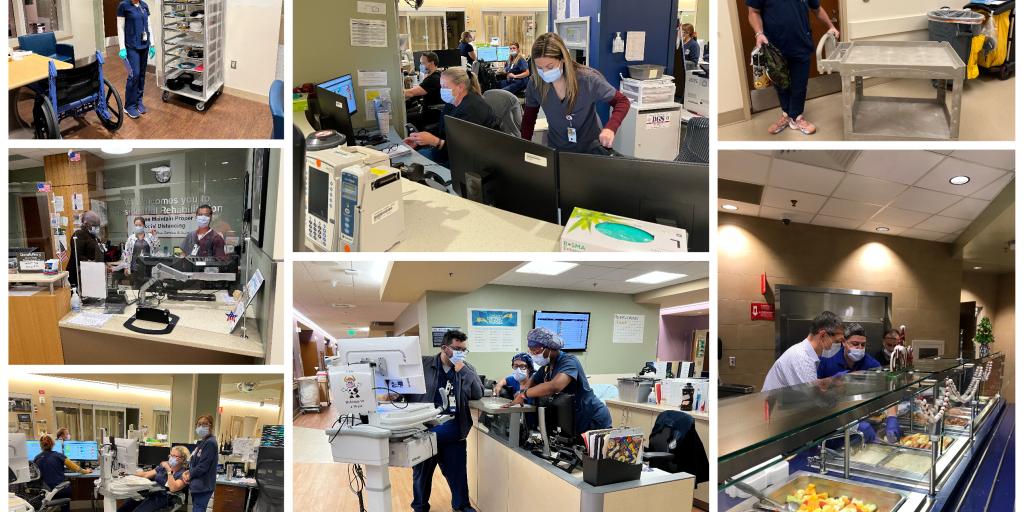 OVAHCS staff work through the night during Hurricane Nicole to ensure Veterans are cared for during the storm. 
