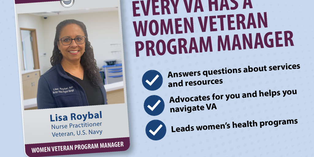 Identification badge with Woman Veteran