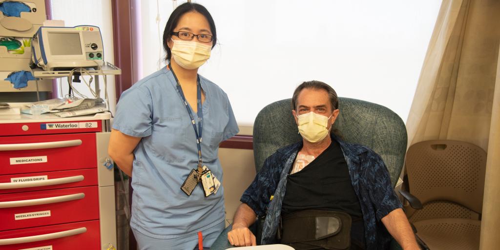 VA doctor and cancer patient
