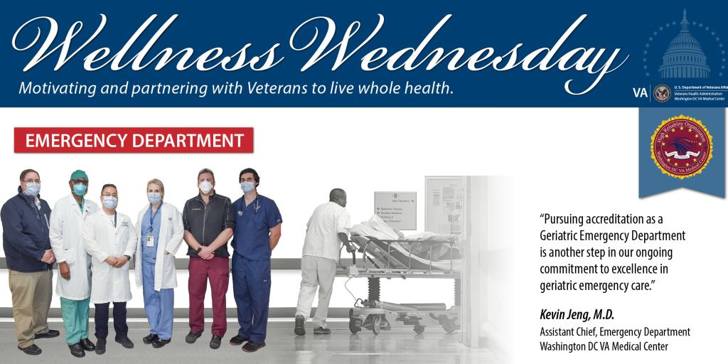 Six Washington DC VA Medical Center Emergency Department Employees pose for a photo.