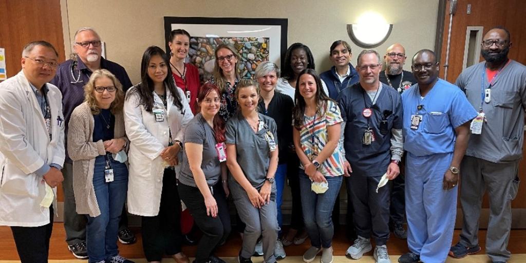TVHS Bone Marrow Transplant team poses for a photo at the Nashville VA campus.