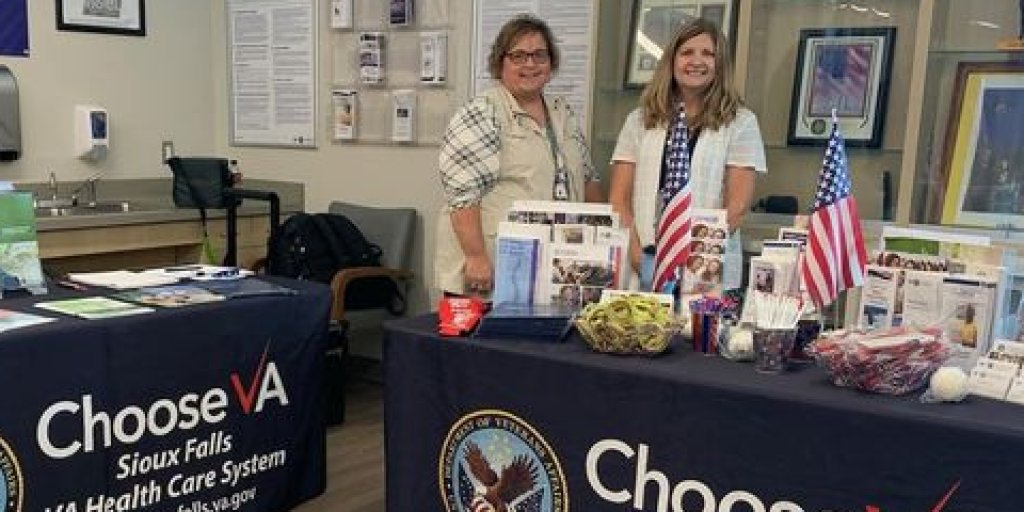 Sioux Falls VA Health care staff at outreach event