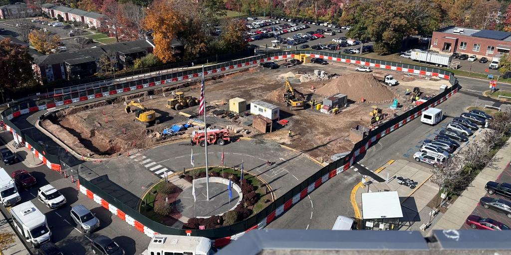 West Haven parking garage construction Oct. 26, 2023
