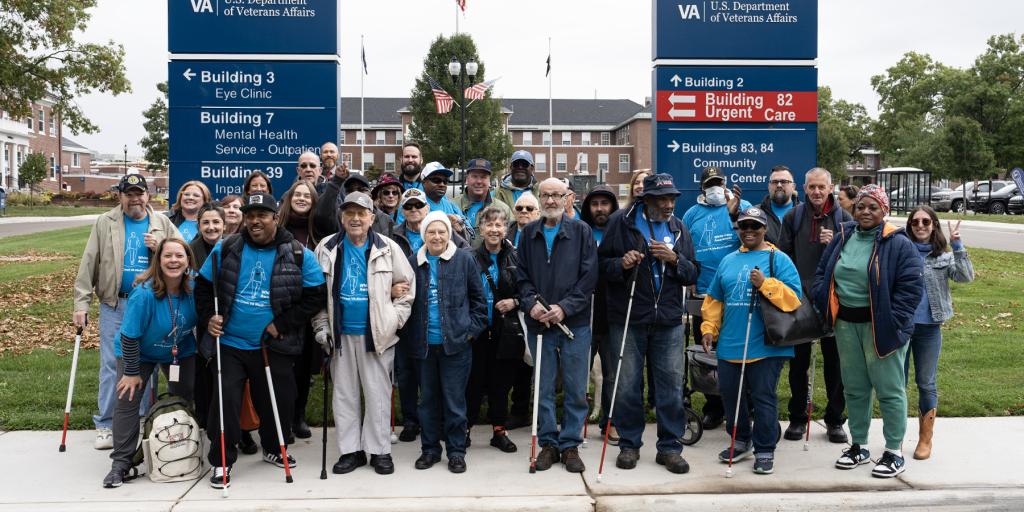 White Cane Walk Group Photo