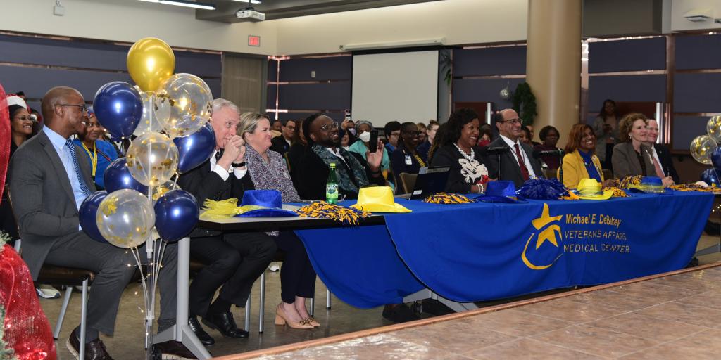 VA leadership at a meeting