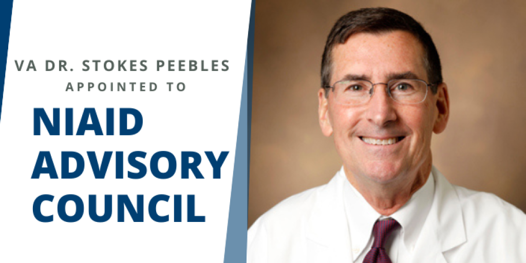 Dr. Stokes Peebles, Tennessee Valley Healthcare System Associate Chief of Staff of Research and Development.