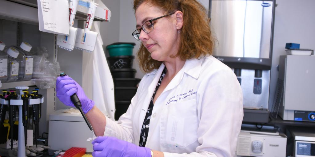 VA Scientist in Lab