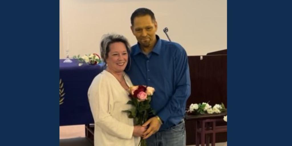 Veteran and his wife.
