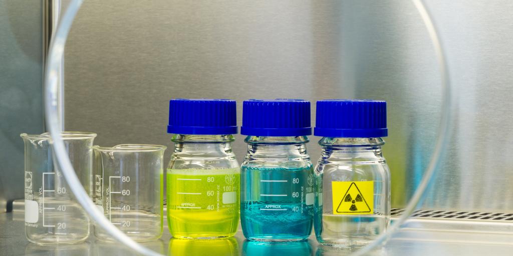 Vials of medications.