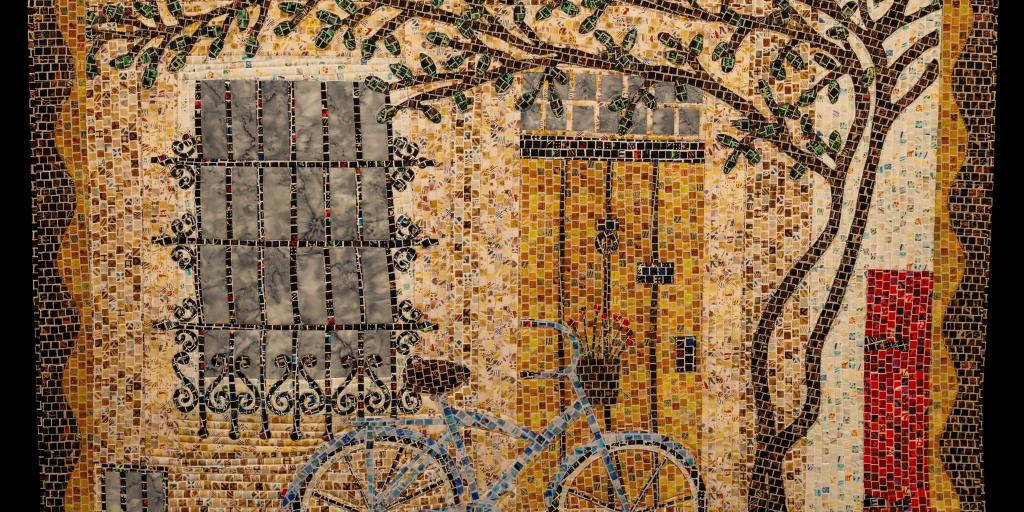 Army Veteran Tami Biniaz, Army Veteran quilt titled “Rocky Road" that won first place in the the National Veterans Creative Arts Festival competition.