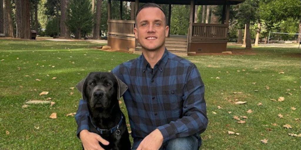 Veteran and his dog