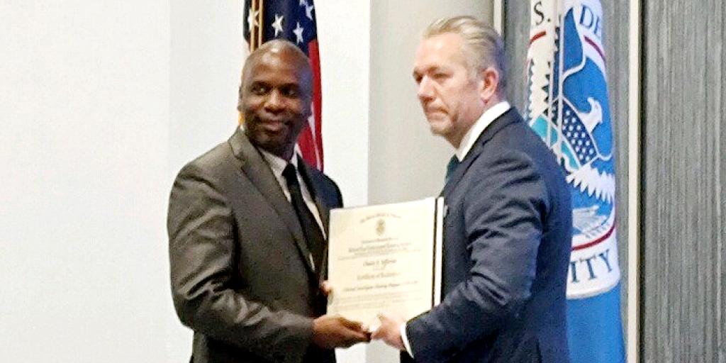 Jefferson receives his diploma