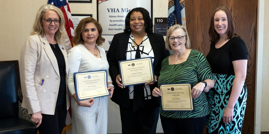 Battle Creek VA Medical Center 2023 Women of the Year. (Photo by Abraham Essenmacher)