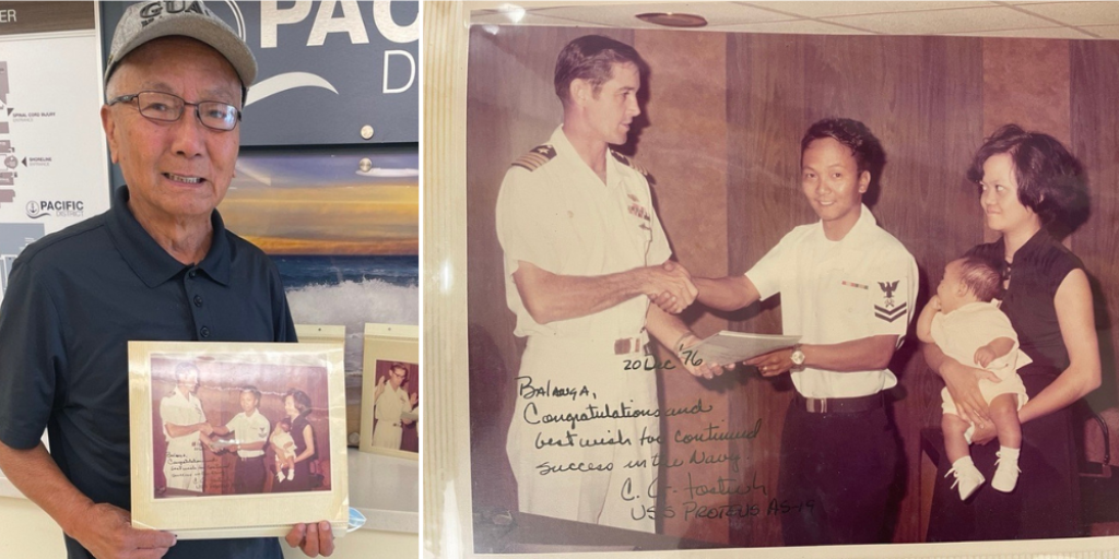 Ramon Balanga holds proof of his service location, eventually getting him his PACT Act benefits.