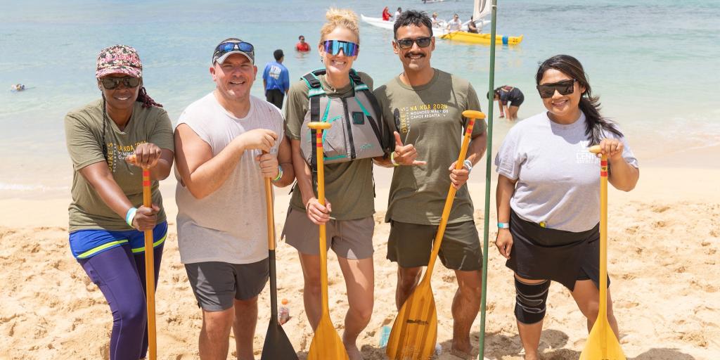 Visual Information Specialist Henry Villareal's capture of the VAPIHCS team at the 2024 Na Koa Regatta.