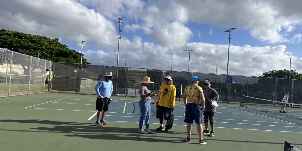 Pickle Ball on Day Four of the Koa Challenge Veteran Games