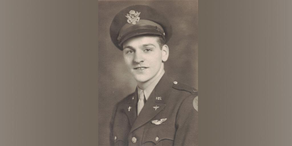 a man in a WWII aviation uniform.