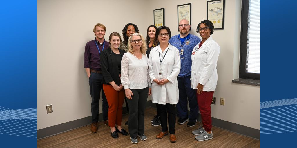 Columbia VA HCS' OIPP team pose for a group photo