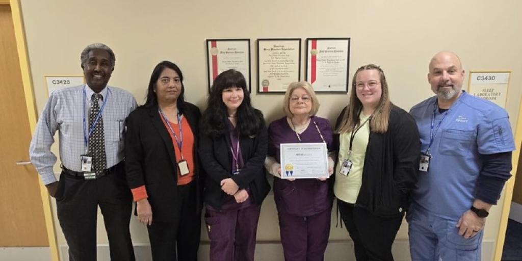 sleep center staff holding AASM accreditation