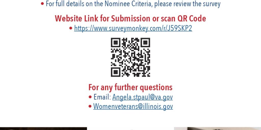 A flyer about nominating women veteran leaders