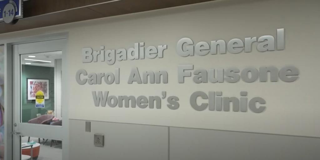 front of women's clinic