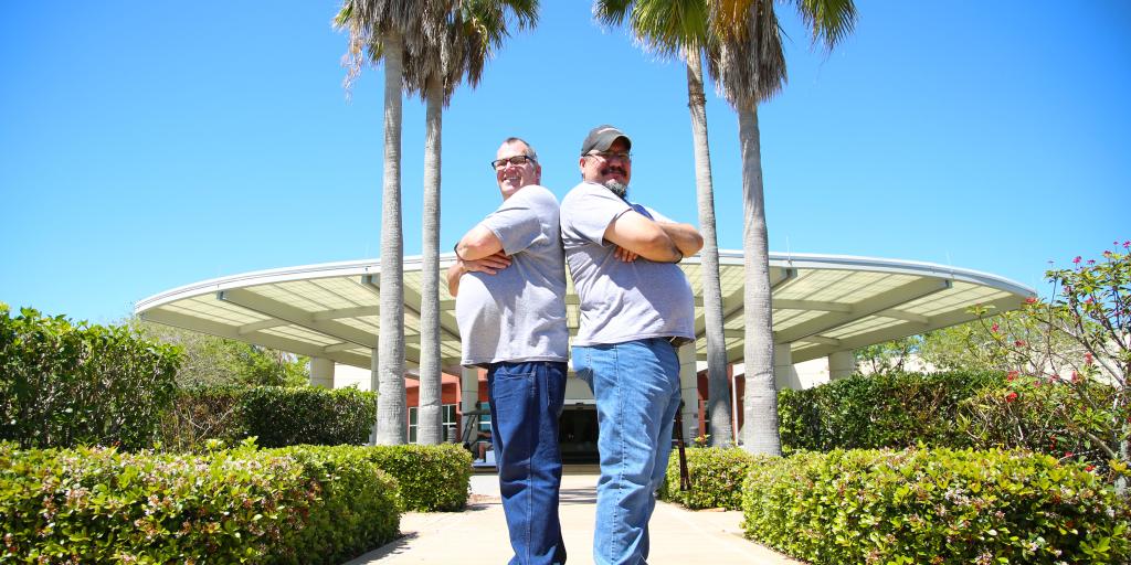 BAC employees in front of Viera Clinic.