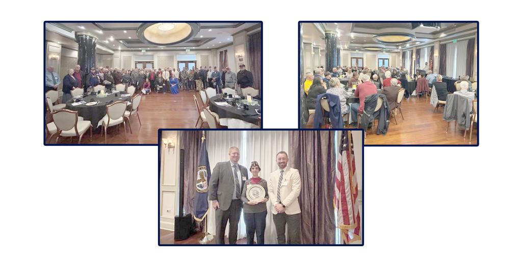 Collage of photos from Volunteer Banquet