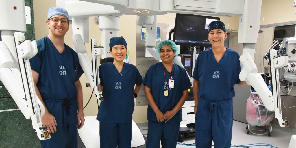 VA doctors in surgery suite