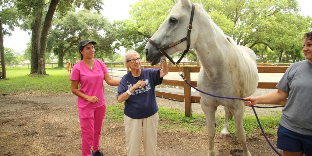 CLC Resident at Equine Therapy