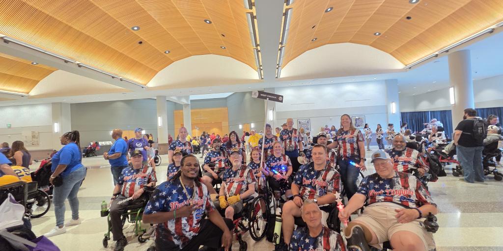 Team Martinsburg at the 44th Annual National Veterans Wheelchair Games in Minneapolis, MN