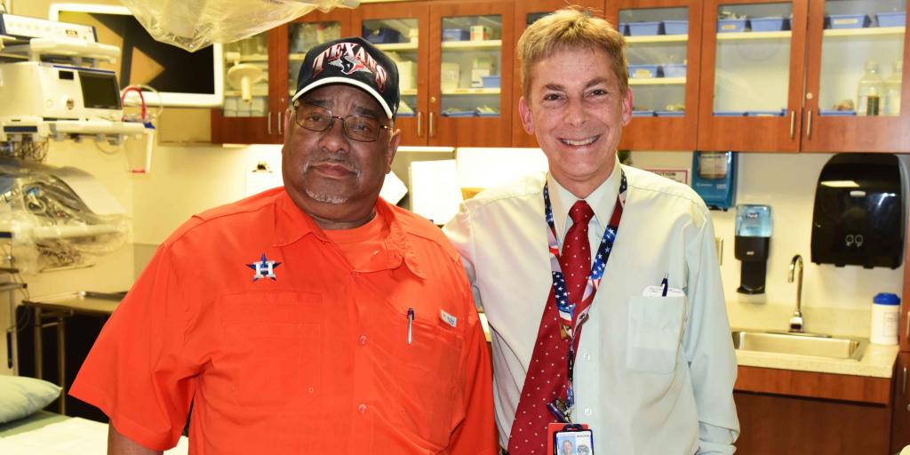Veteran and VA doctor
