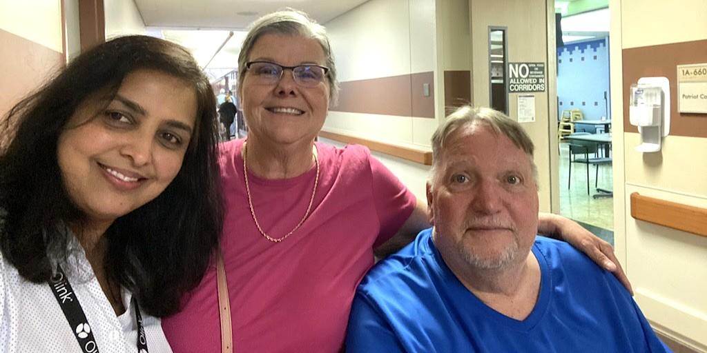 VA dietitian, Veteran and spouse