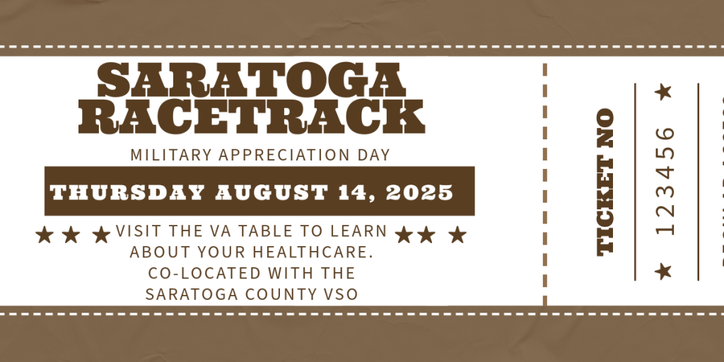 Military Appreciation Day is August 14th at the Saratoga Racetrack 