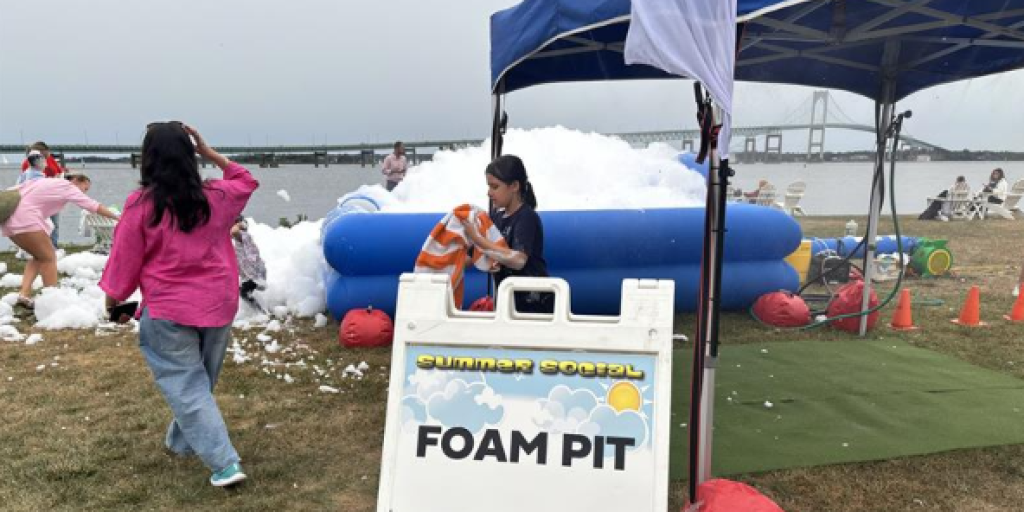 NAVSTA Newport Family's enjoy the Summer Social.