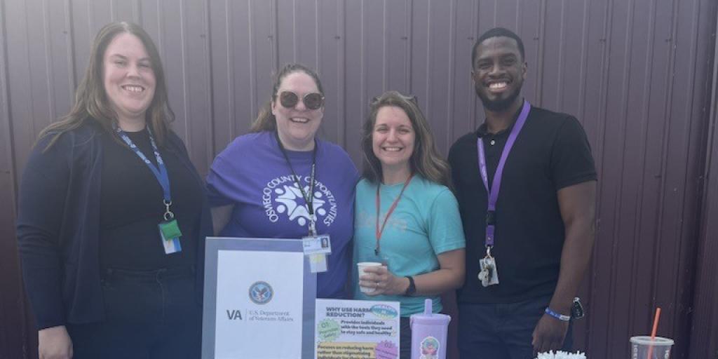 VA Staff at Meal Site with community partner 