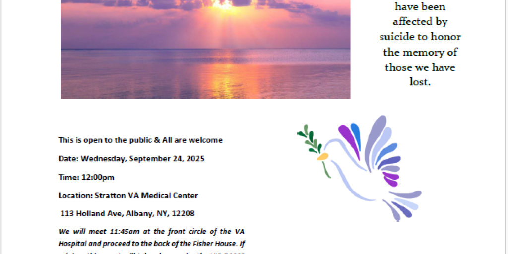 2025 Albany VA Suicide Prevention Remembrance Ceremony