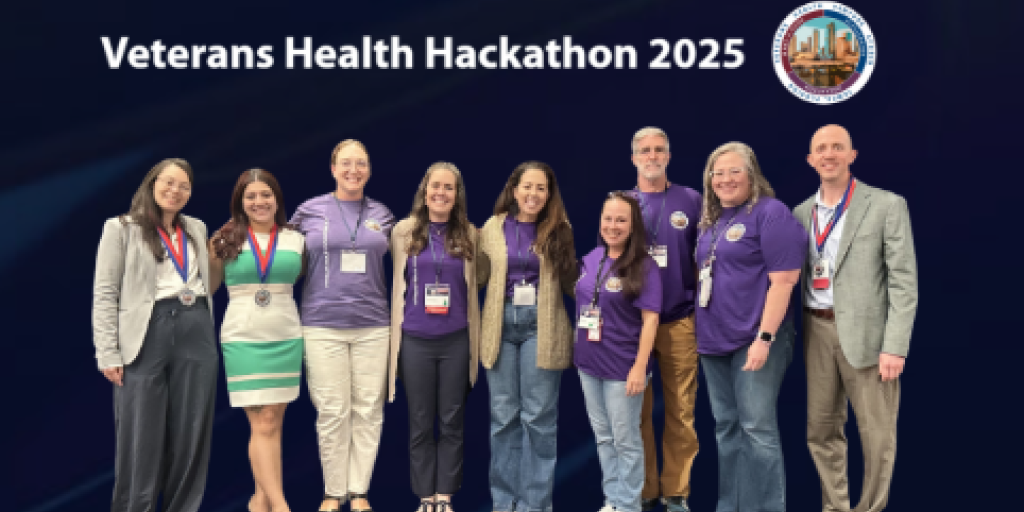 Members of the North Florida/South Georgia team from the 2025 Veterans Health Hackathon event.