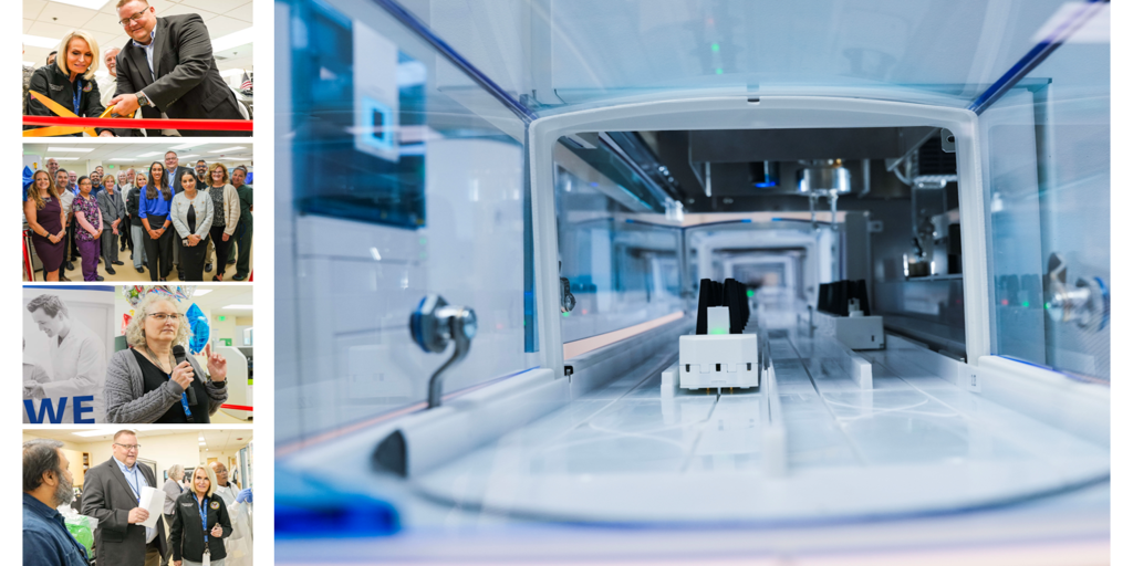 lab ribbon cutting feature