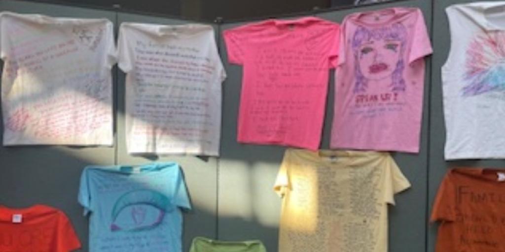 Bristol Community College's Clothesline Project brings awareness to assault and abuse survivors.